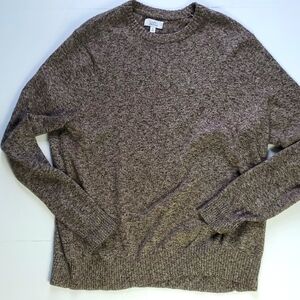 Croft & Barrow brown marled crewneck sweater